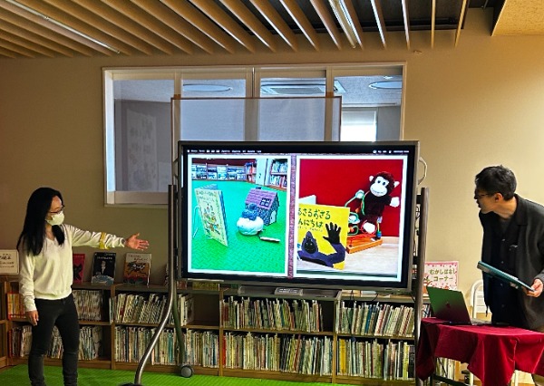 ぬいぐるみおとまり会の様子